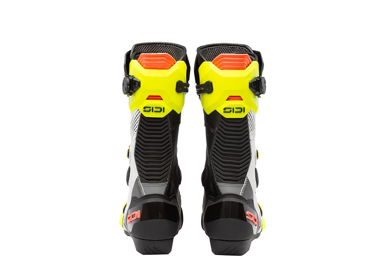 Sidi MAG 2 Air motorlaarzen Fluo Geel / Koraalrood - 390 