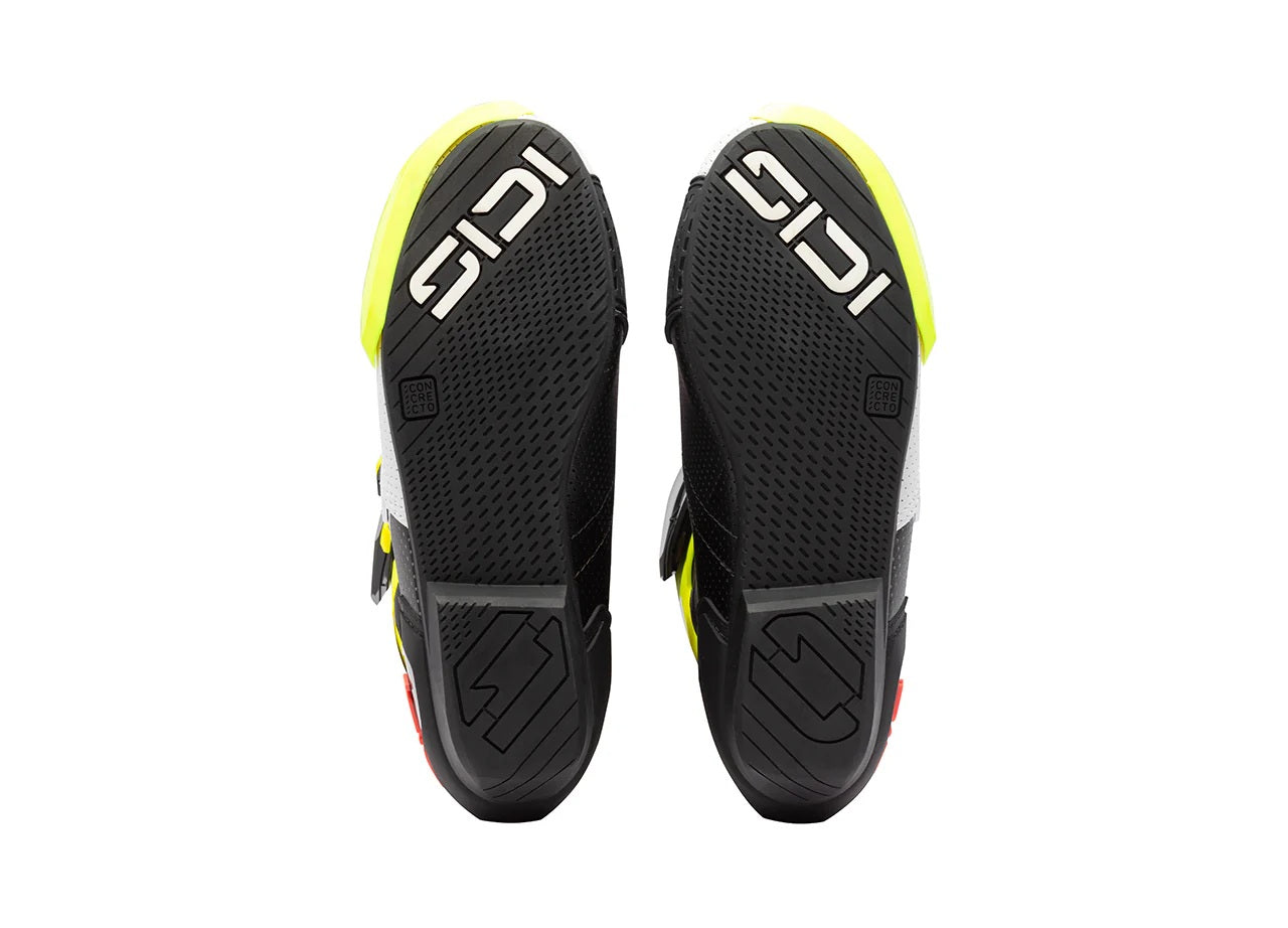 Sidi MAG 2 Air motorlaarzen Fluo Geel / Koraalrood - 390 