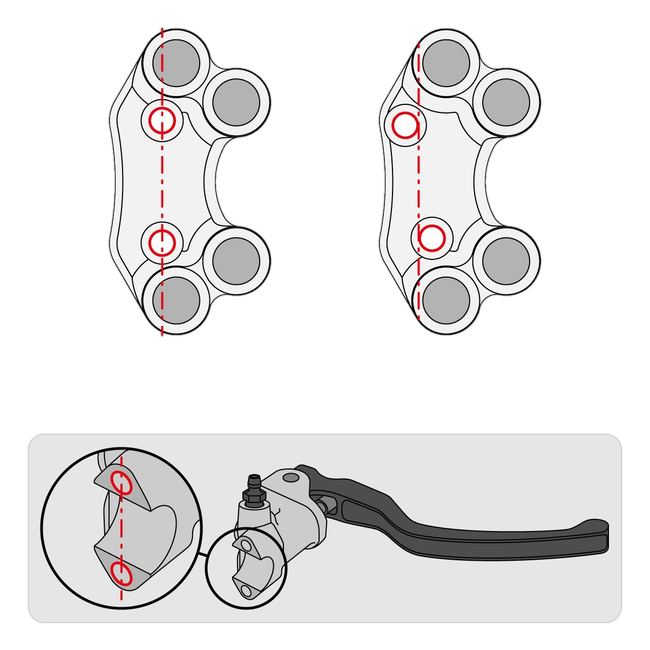 Lenkerschalter Street rechts JetPrime Aprilia RSV4 1100 Factory (21-26) JP PLDB 660 – versetztes Lochbild