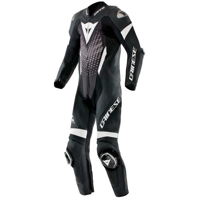 Dainese Laguna Seca 6 Eendelige Leren Kombi – Geperforeerd Racesuit | Heren | Zwart/Wit 