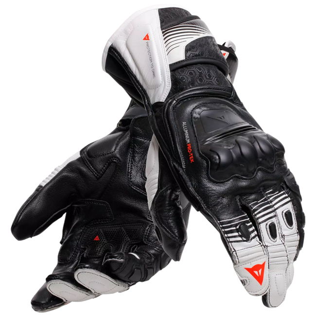 Dainese Fiero Racing Motorfiets Leerhandschoenen | Heren | Zwart/Wit | 2018100025N3200 