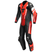 Dainese Misano 3 D-AIR® Eendelig leren pak – Geperforeerd airbag racepak | Heren | Rood 