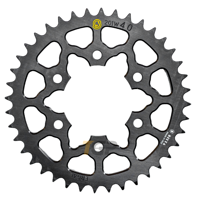 Sitta Aluminium Kettingwiel Kawasaki ZX-6R/636/RR (07-25) (201W) – 37-47 Tanden, 525 Deel 