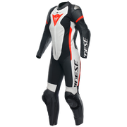 Dainese Grobnik Lady Eendelige Leren Pak – Geperforeerd Racesuit | Vrouwen | Wit/Rood 