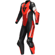 Dainese Misano 3 Lady D-AIR® Eendelige leren overall – Geperforeerd airbag racepak | Vrouwen | Rood 