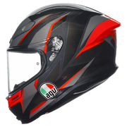 AGV K6 S Helm Slashcut Zwart/Grijs/Rood | 2118395001014 