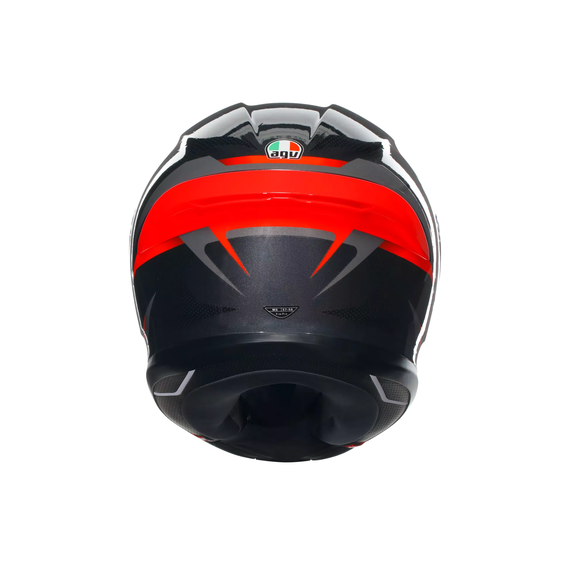 AGV K6 S Helm Slashcut Zwart/Grijs/Rood | 2118395001014 