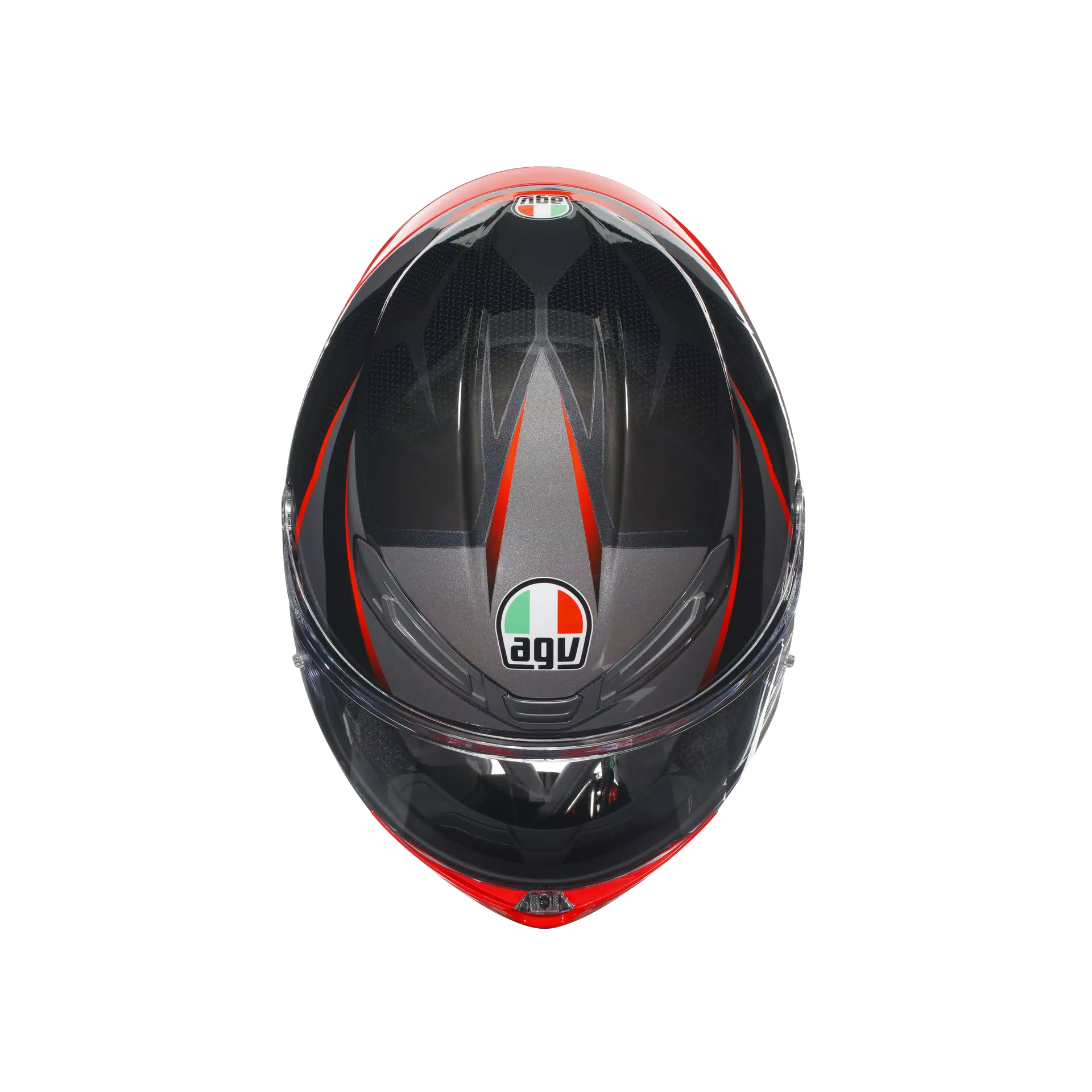 AGV K6 S Helm Slashcut Zwart/Grijs/Rood | 2118395001014 