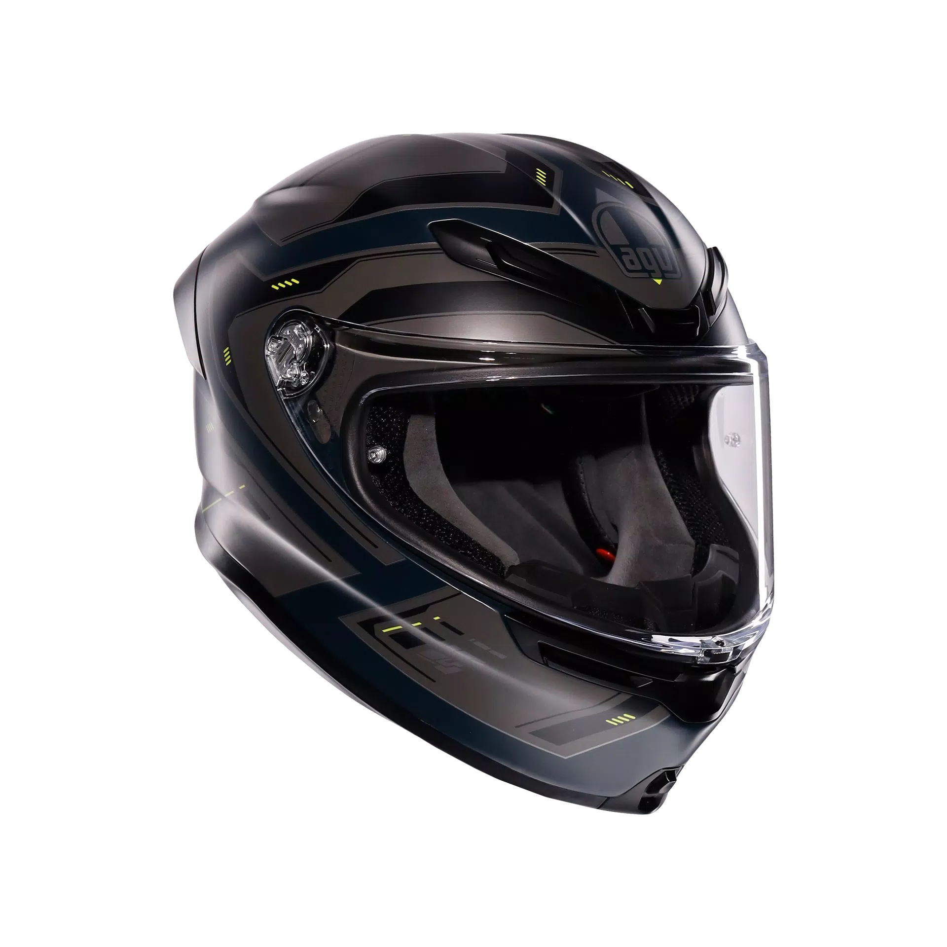 AGV K6 S Helm Enhance Matt Grijs/Geel Fluo | 2118395001022 