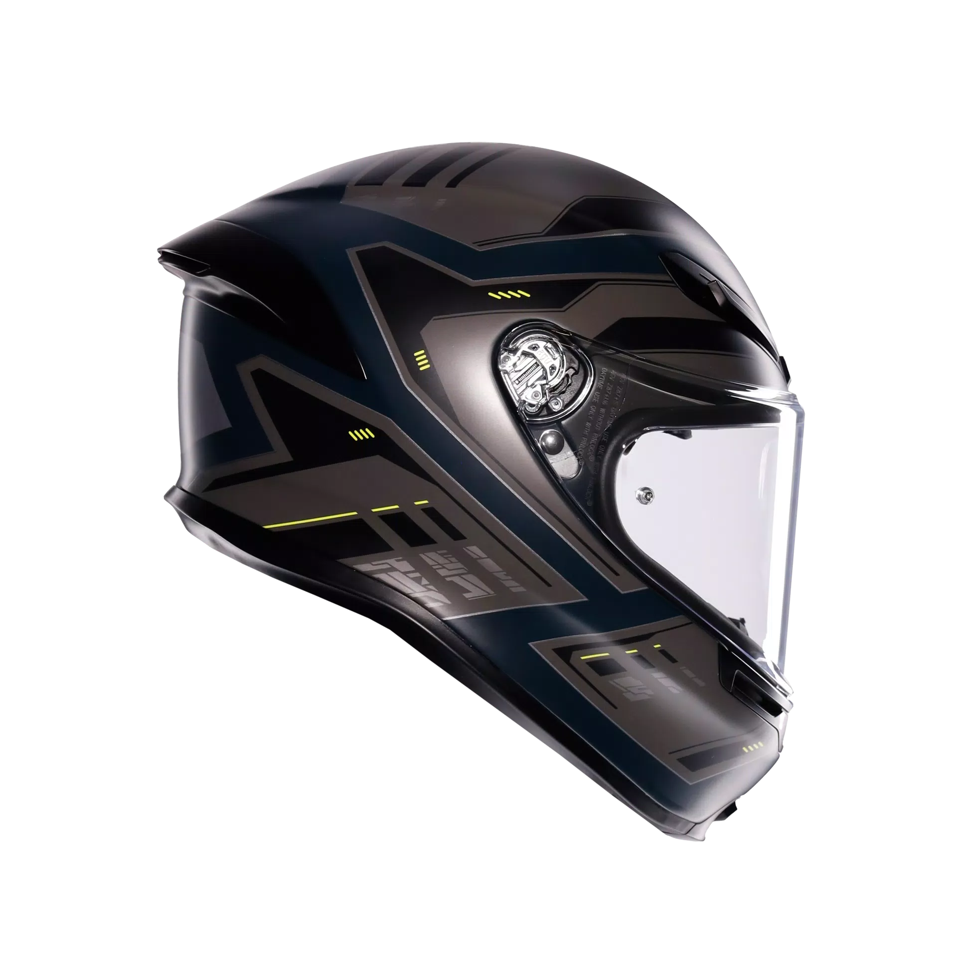 AGV K6 S Helm Enhance Matt Grijs/Geel Fluo | 2118395001022 