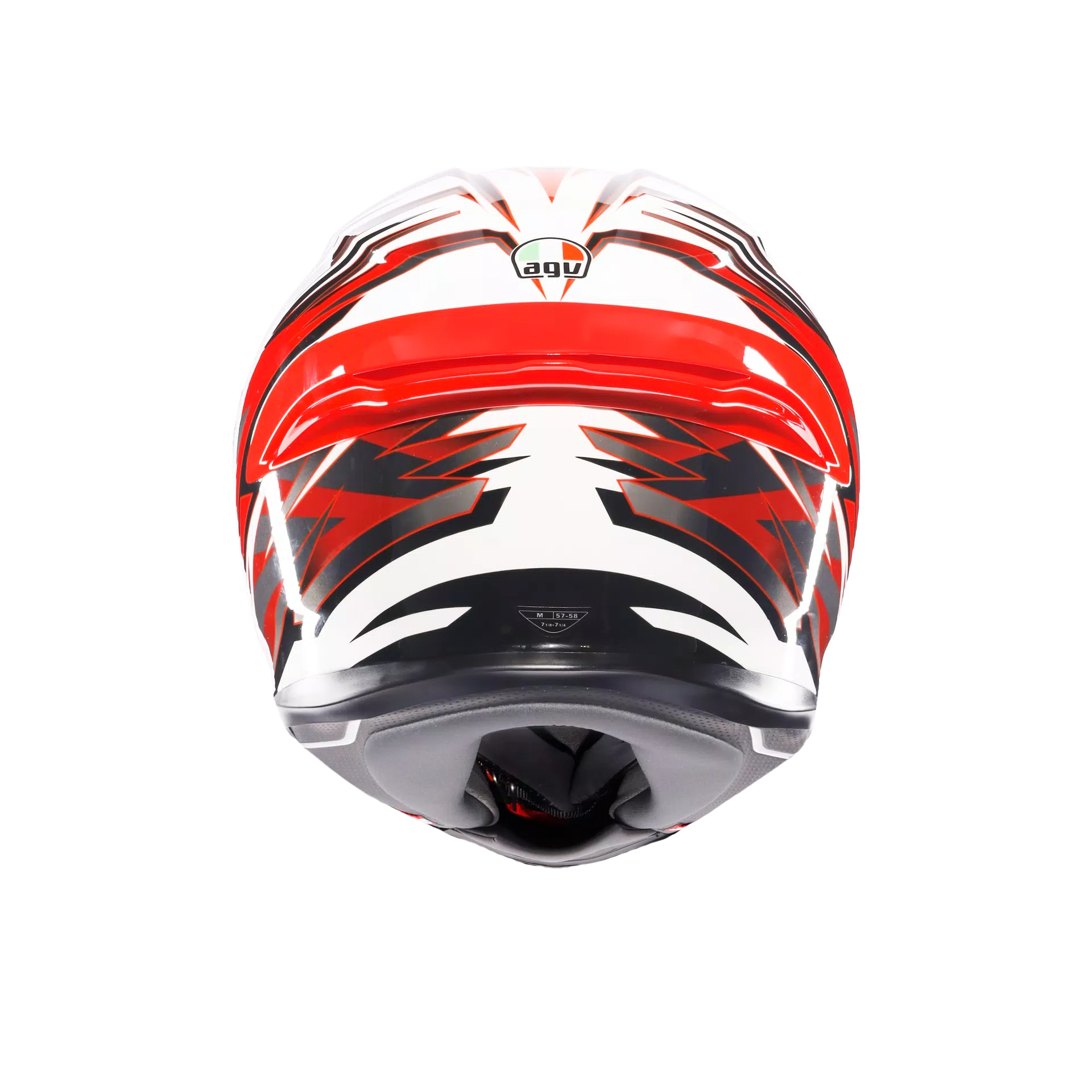 AGV K6 S Helm Reeval Wit/Rood/Grijs | 2118395001023 