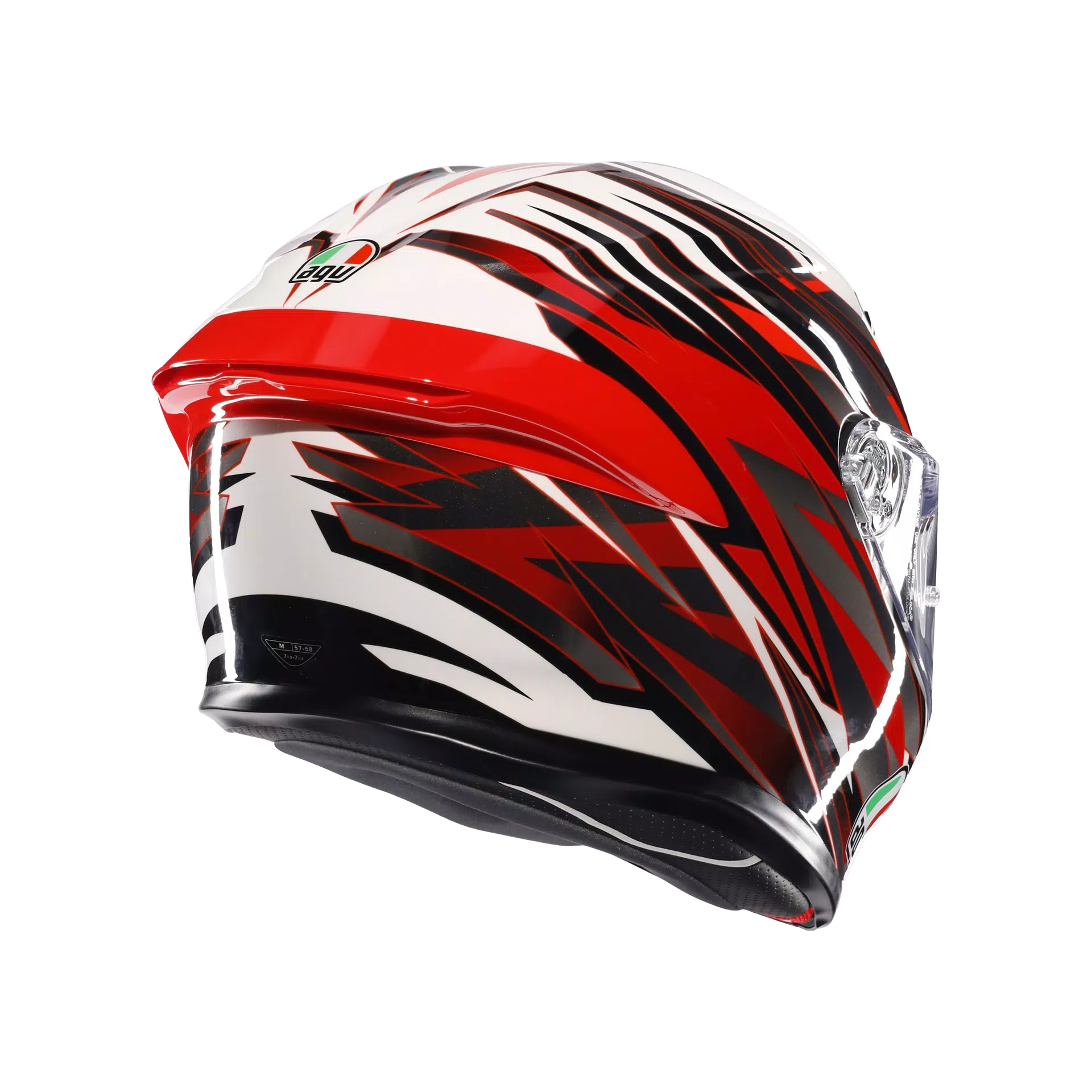 AGV K6 S Helm Reeval Wit/Rood/Grijs | 2118395001023 