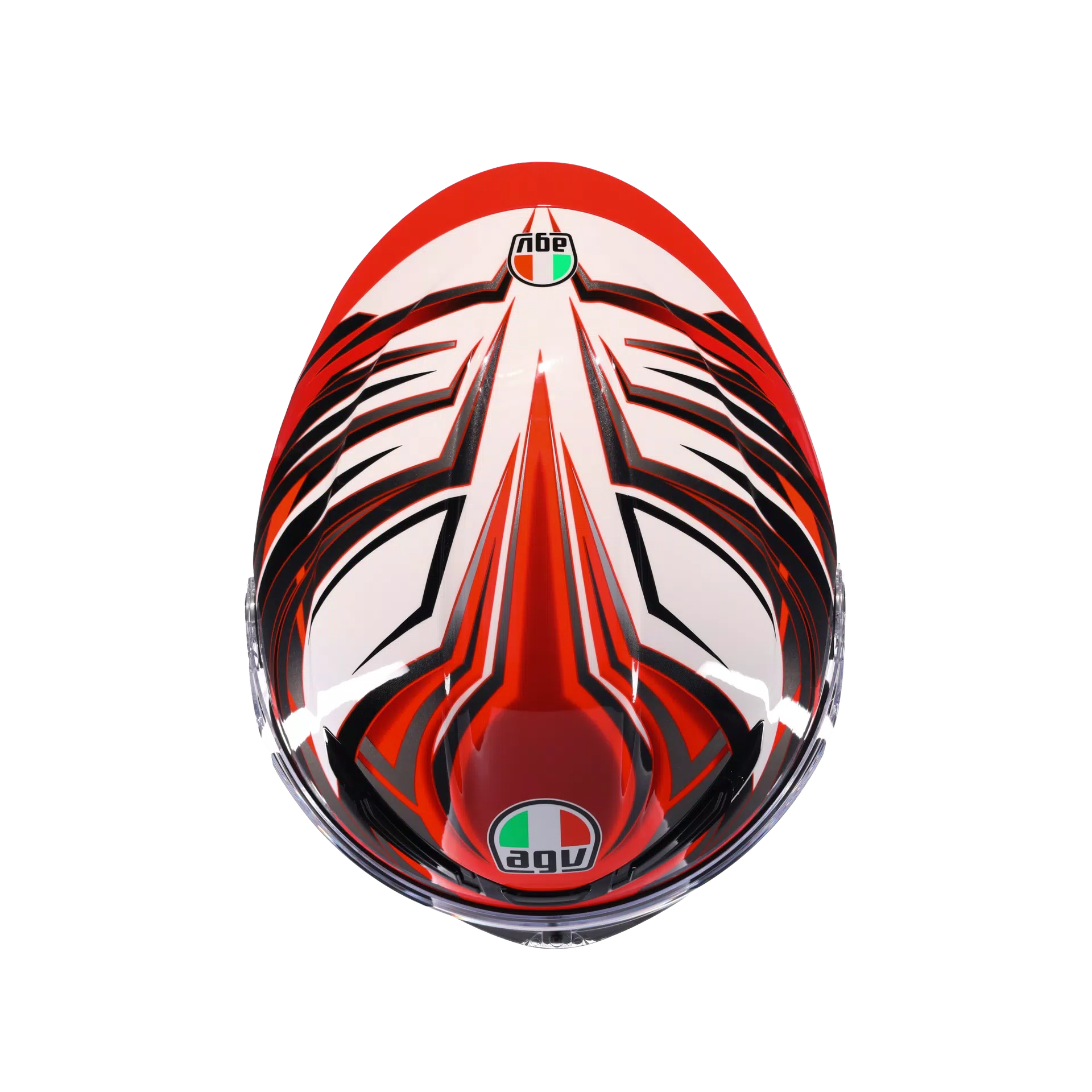 AGV K6 S Helm Reeval Wit/Rood/Grijs | 2118395001023 