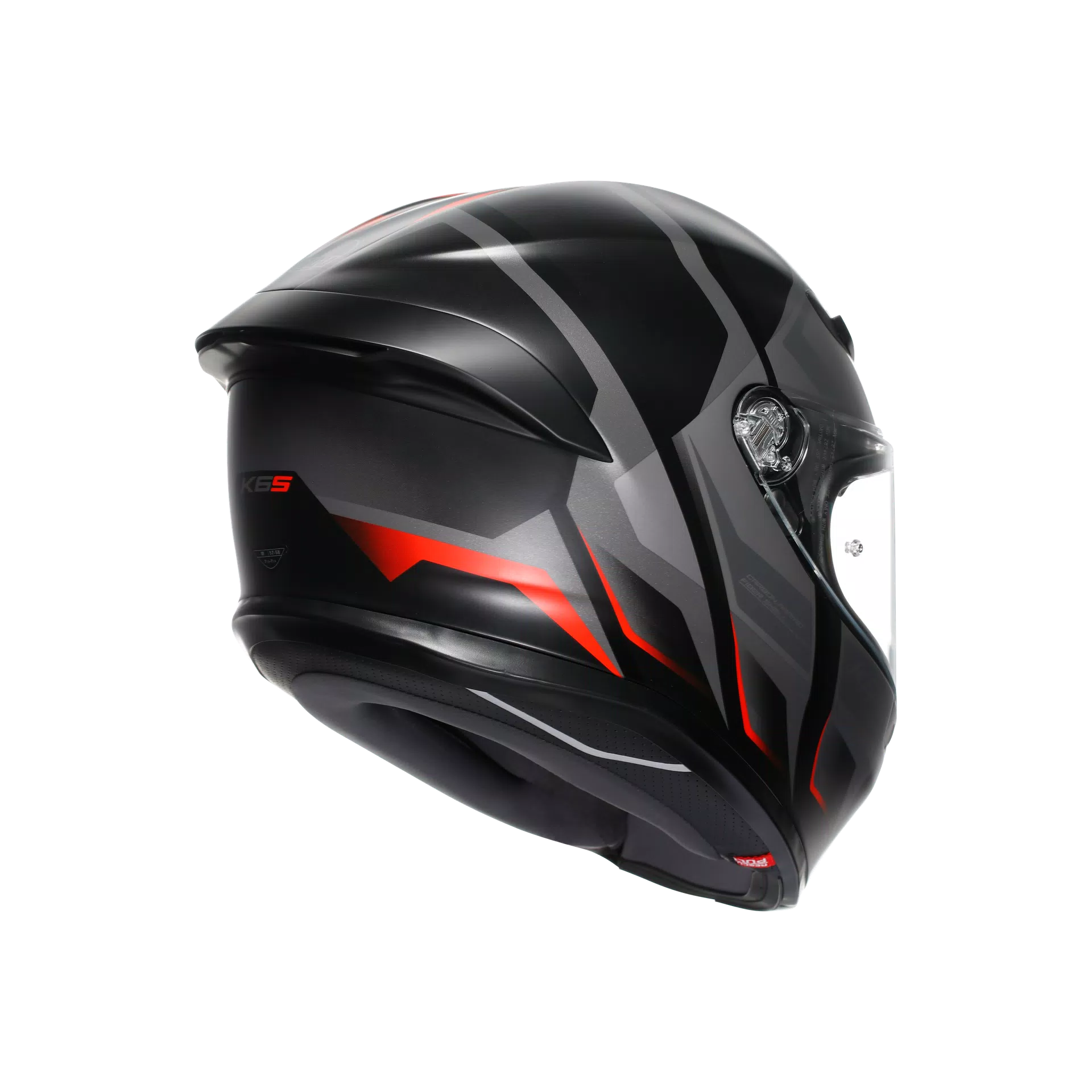 AGV K6 S Helm Karve Matt Zwart/Grijs/Rood | 2118395001024 