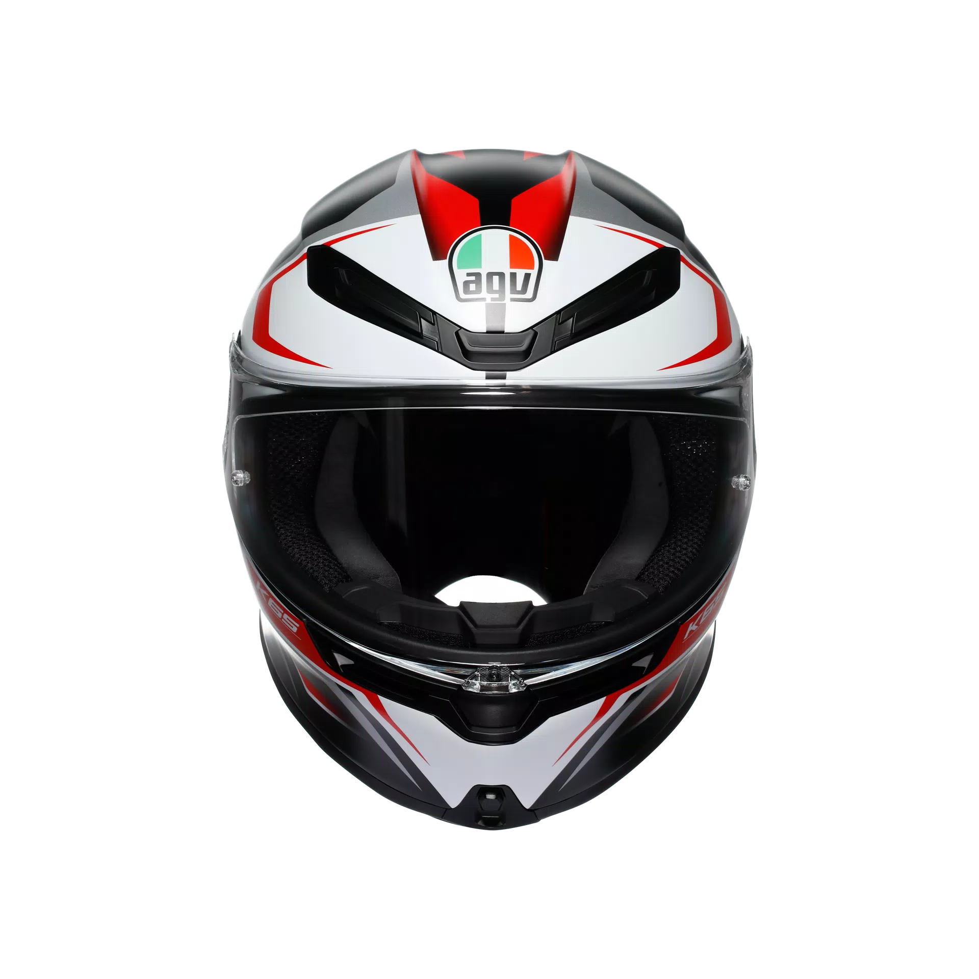 AGV K6 S Helm Karve Matt Zwart/Wit/Rood | 2118395001025 