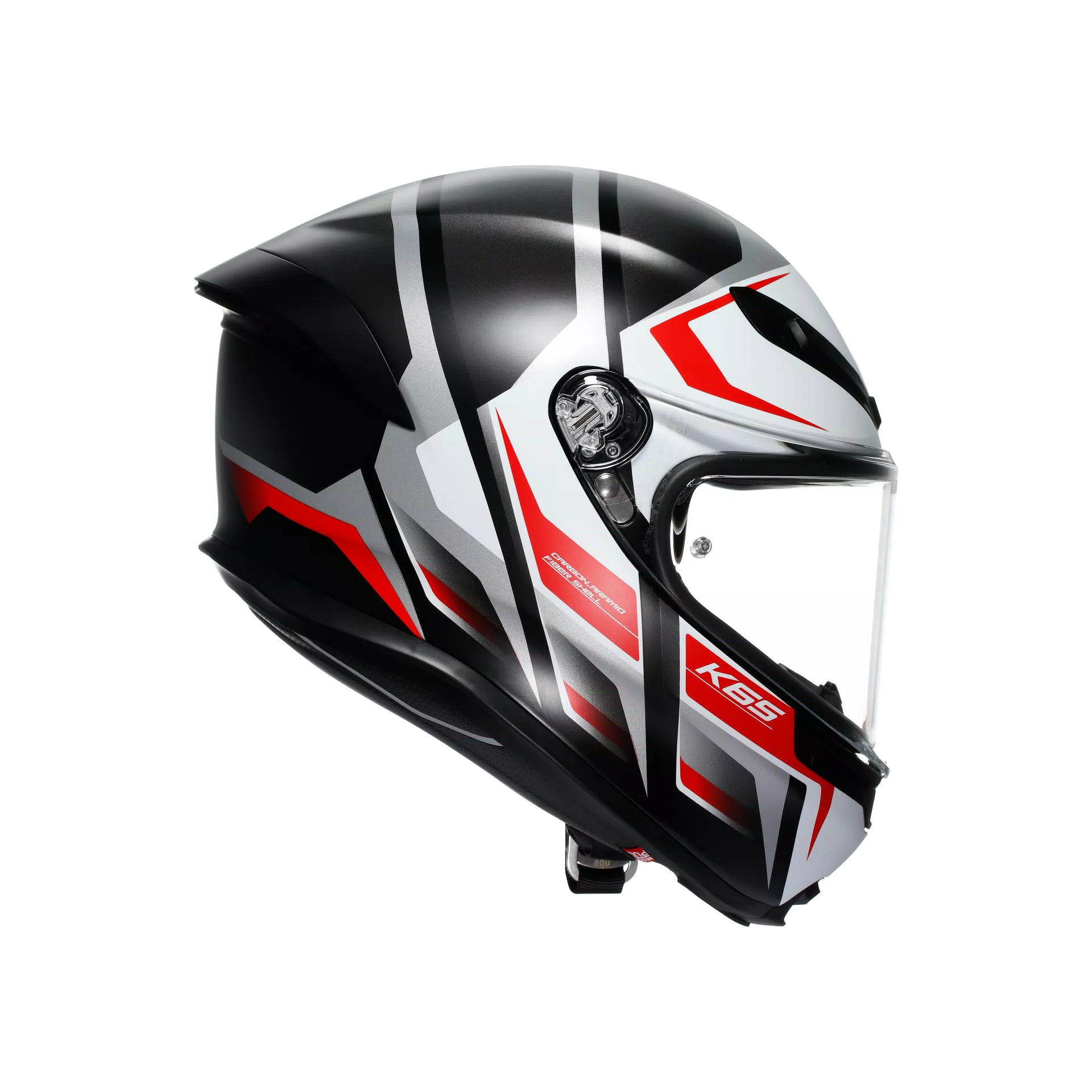AGV K6 S Helm Karve Matt Zwart/Wit/Rood | 2118395001025 