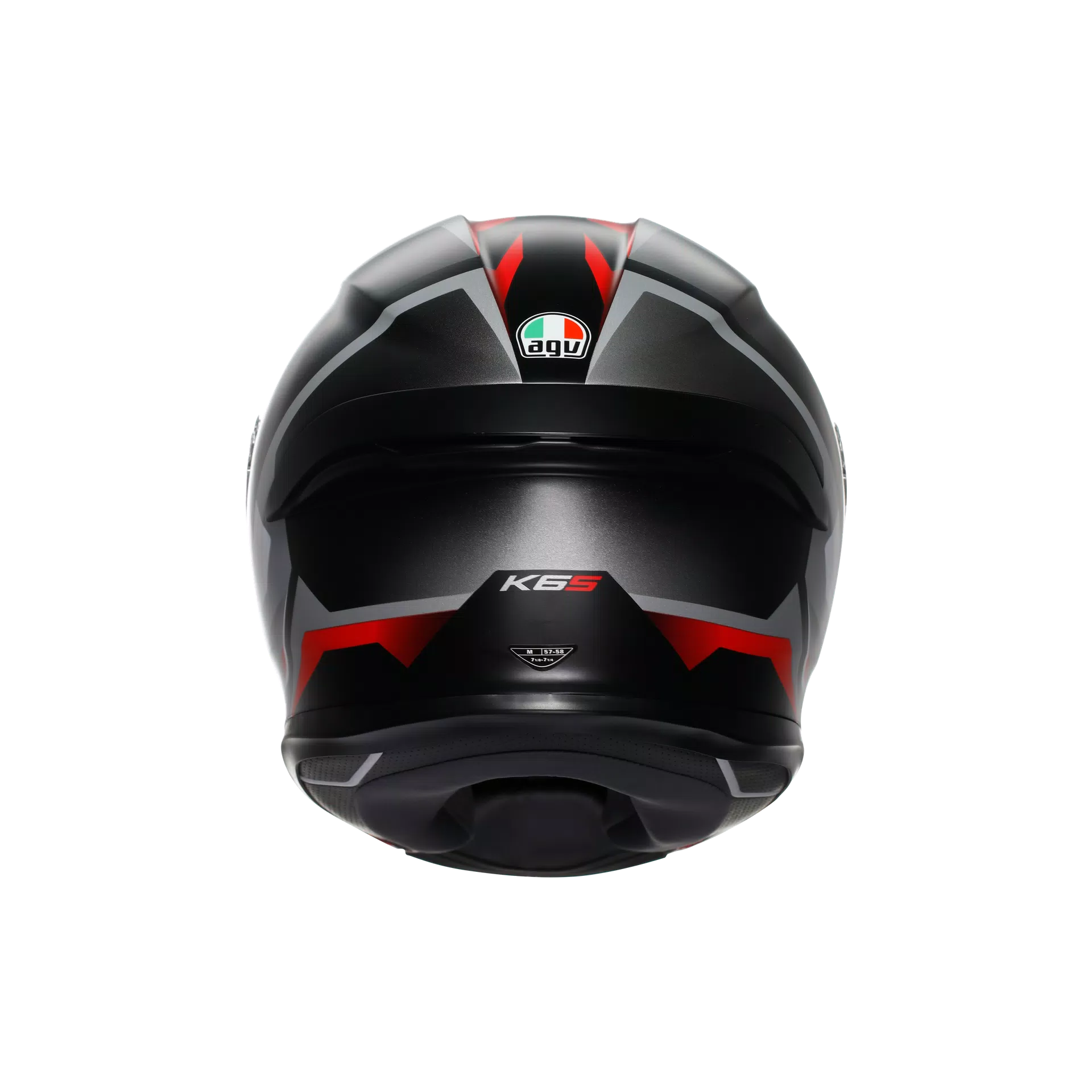 AGV K6 S Helm Karve Matt Zwart/Wit/Rood | 2118395001025 