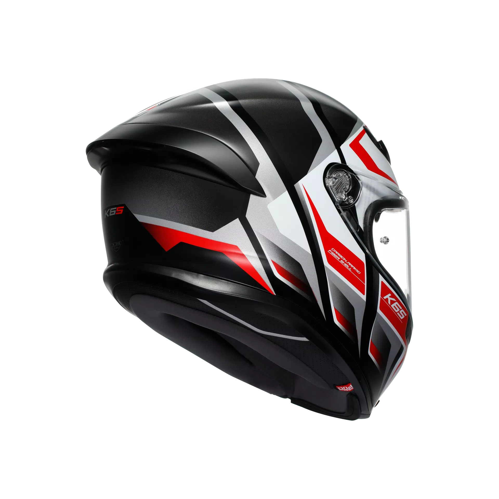 AGV K6 S Helm Karve Matt Zwart/Wit/Rood | 2118395001025 
