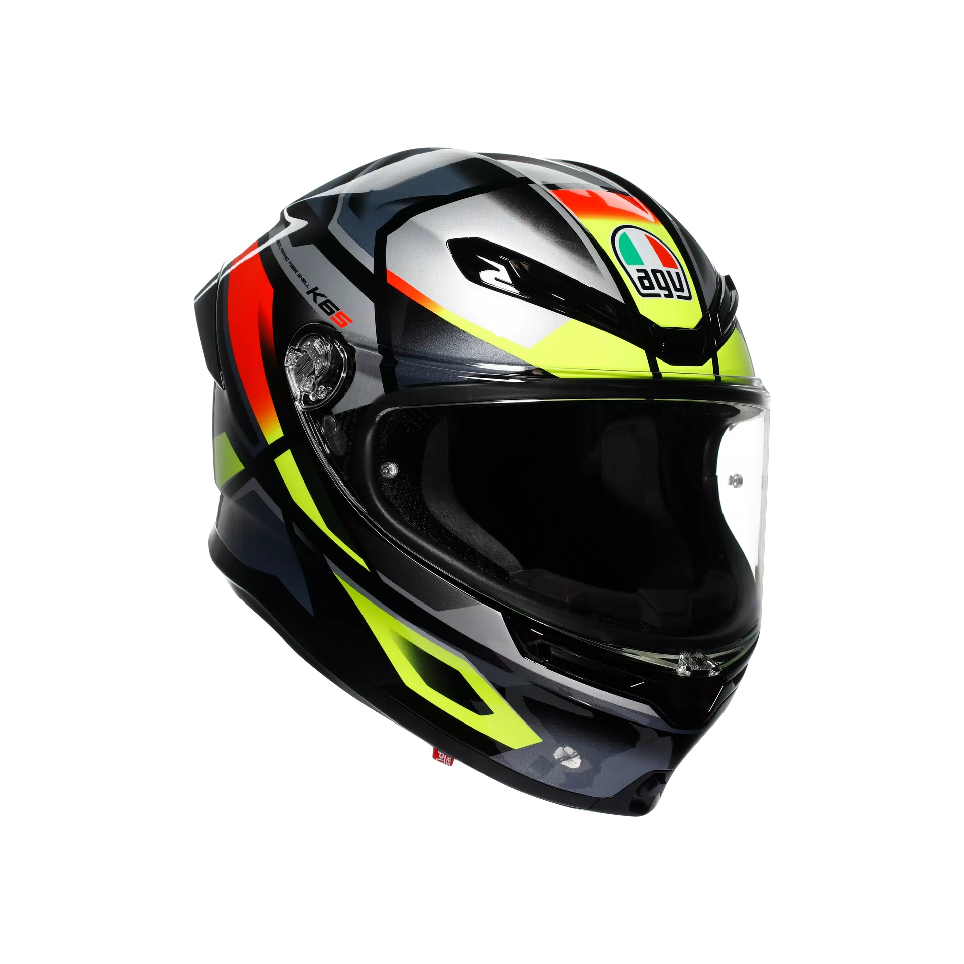 AGV K6 S Helm Erazer Zwart/Rood/Geel Fluo | 2118395001026 