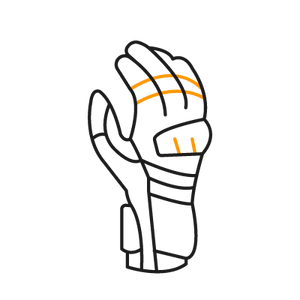 1x handschoenset (links + rechts)