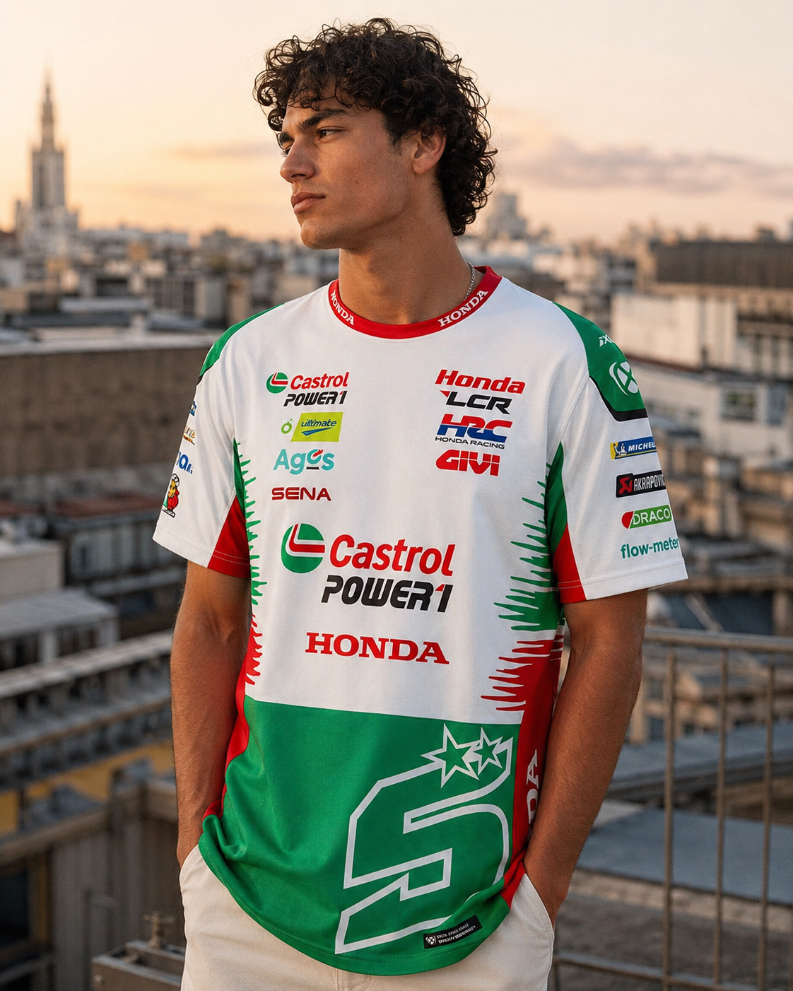LCR Honda Racing Team Johann Zarco #5 T-shirt replica heren 2026 IXON 