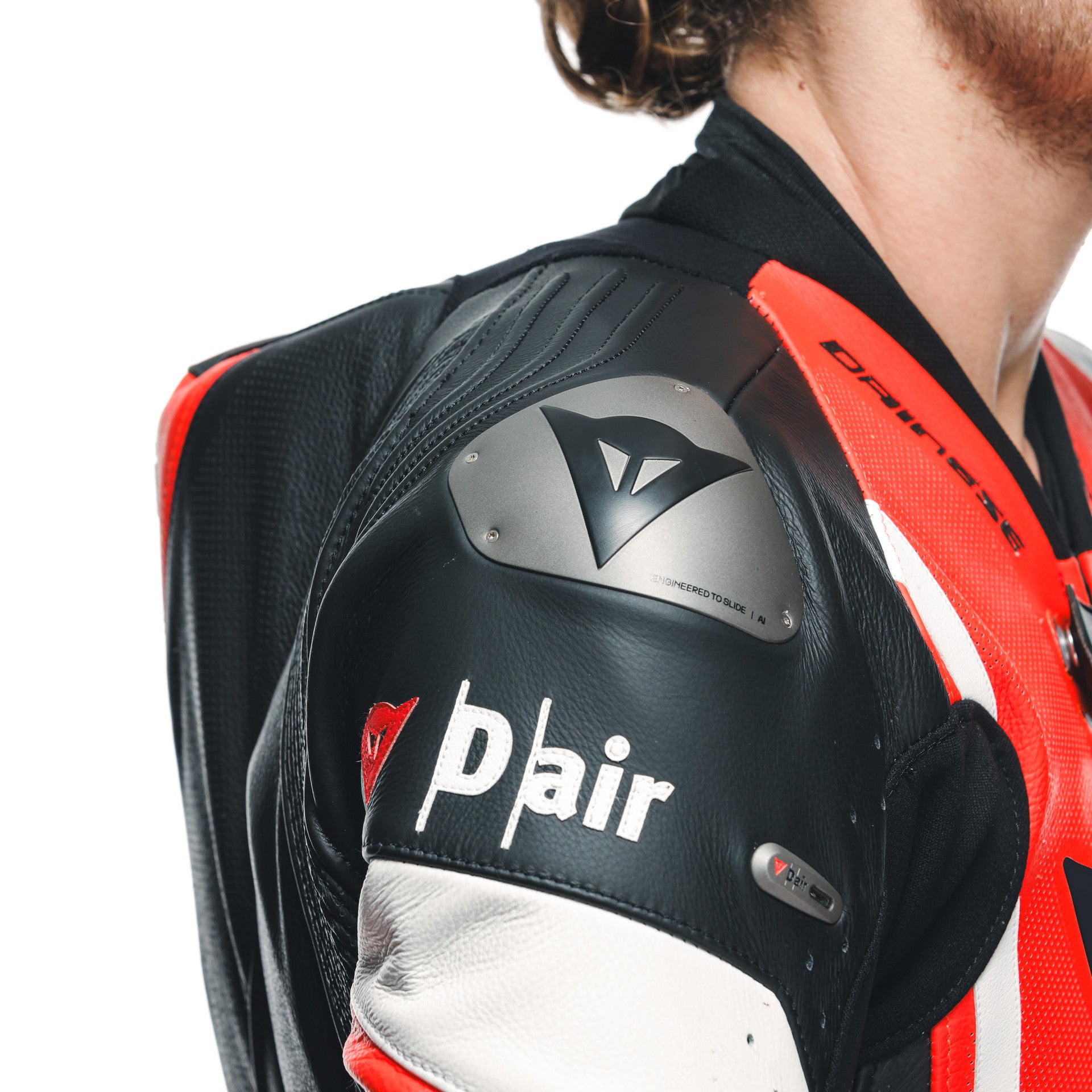 Dainese Misano 3 D-AIR® Eendelig leren pak – Geperforeerd airbag racepak | Heren | Rood 
