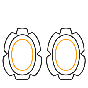 1x Kniesliders Flag Series George Cross