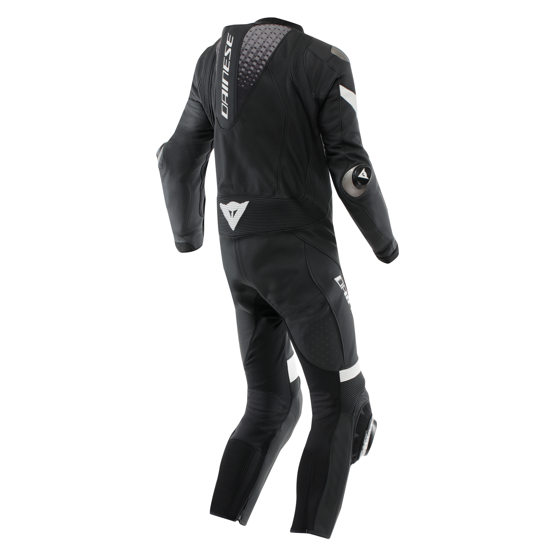 Dainese Laguna Seca 6 Eendelige Leren Kombi – Geperforeerd Racesuit | Heren | Zwart/Wit 