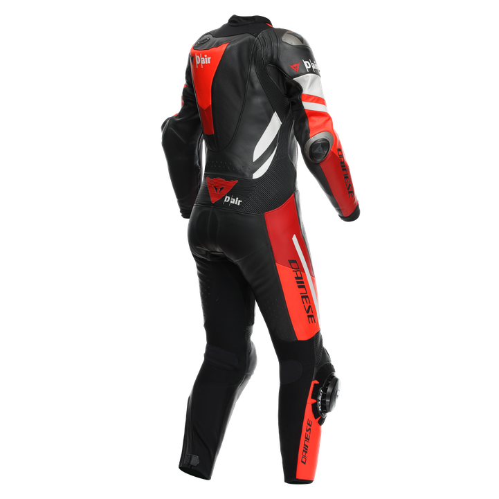 Dainese Misano 3 Lady D-AIR® Eendelige leren overall – Geperforeerd airbag racepak | Vrouwen | Rood 