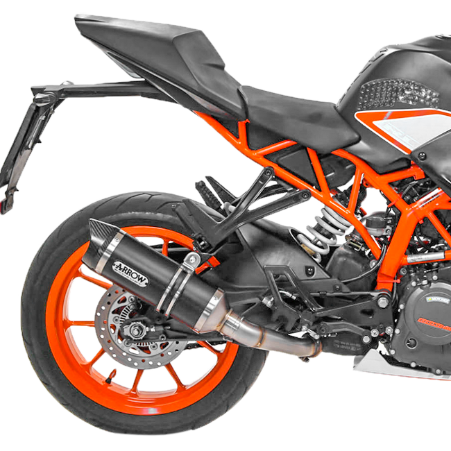 Arrow Slip-On Thunder Aluminium Donker KTM RC 390 (17-20) 71860AKN 