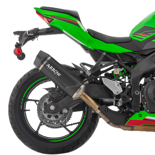 Arrow Slip-On Indy Race Aluminium Donker Kawasaki ZX-4RR (23-25) 71963AKN 