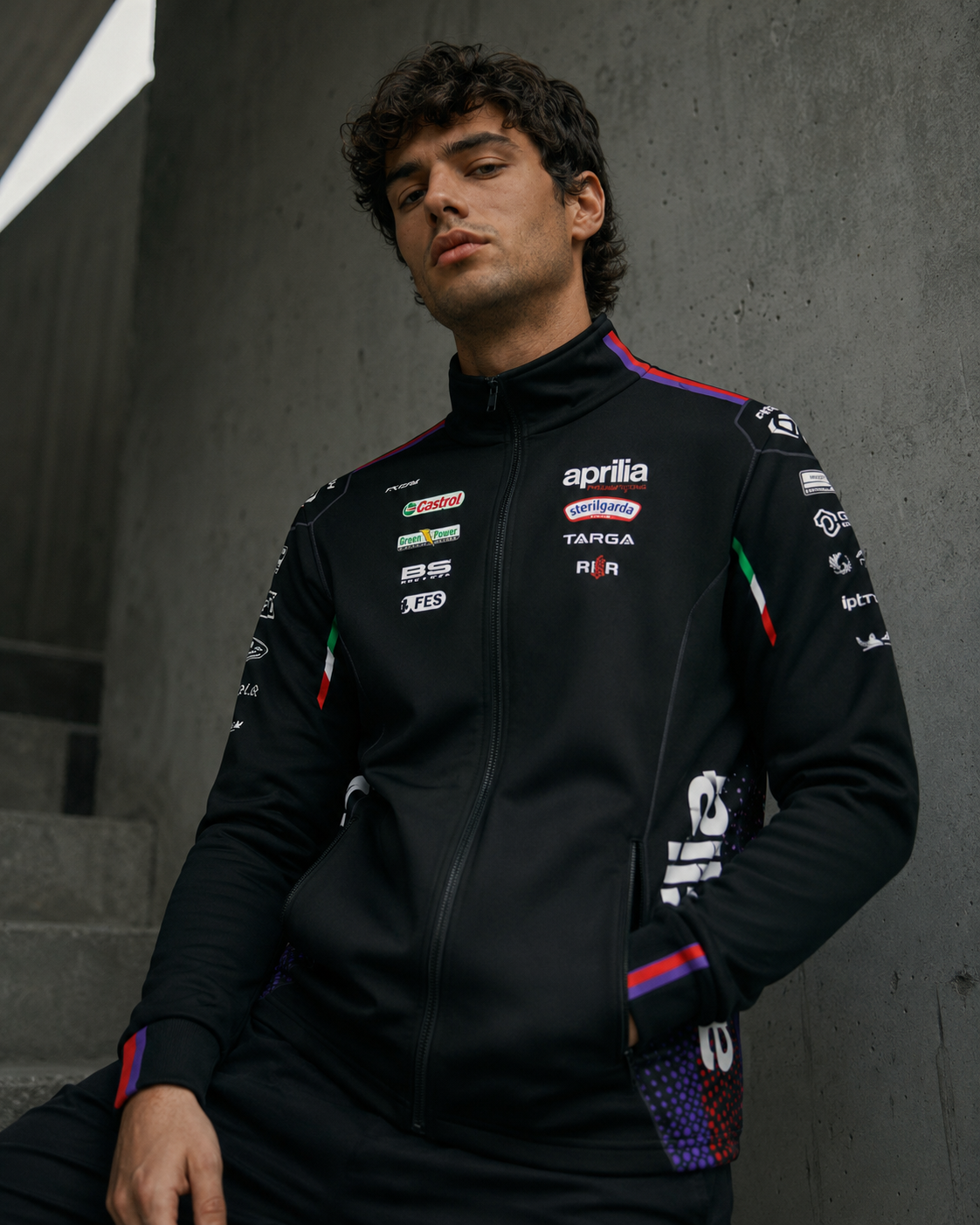 Aprilia Racing Team zip-sweatjacke replica 2026 voor heren IXON 