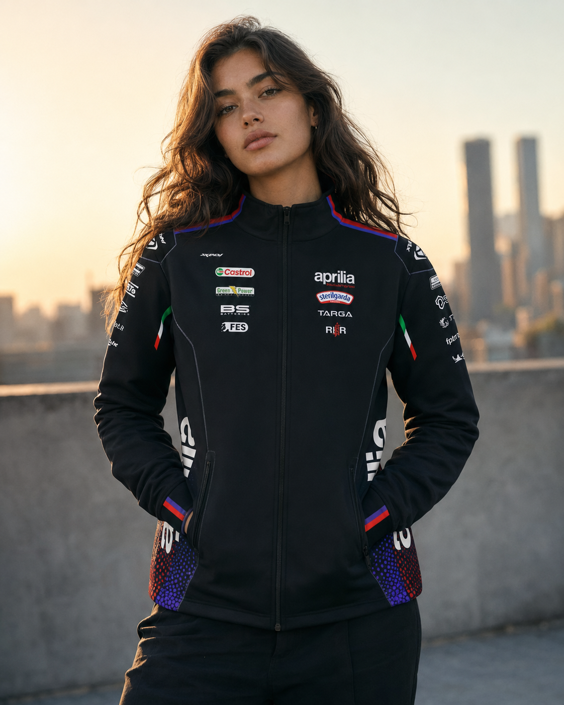 Aprilia Racing Team zip-sweatjacke replica 2026 voor heren IXON 