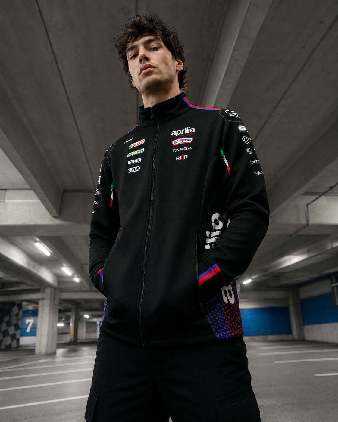 Aprilia Racing Team zip-sweatjacke replica 2026 voor heren IXON 