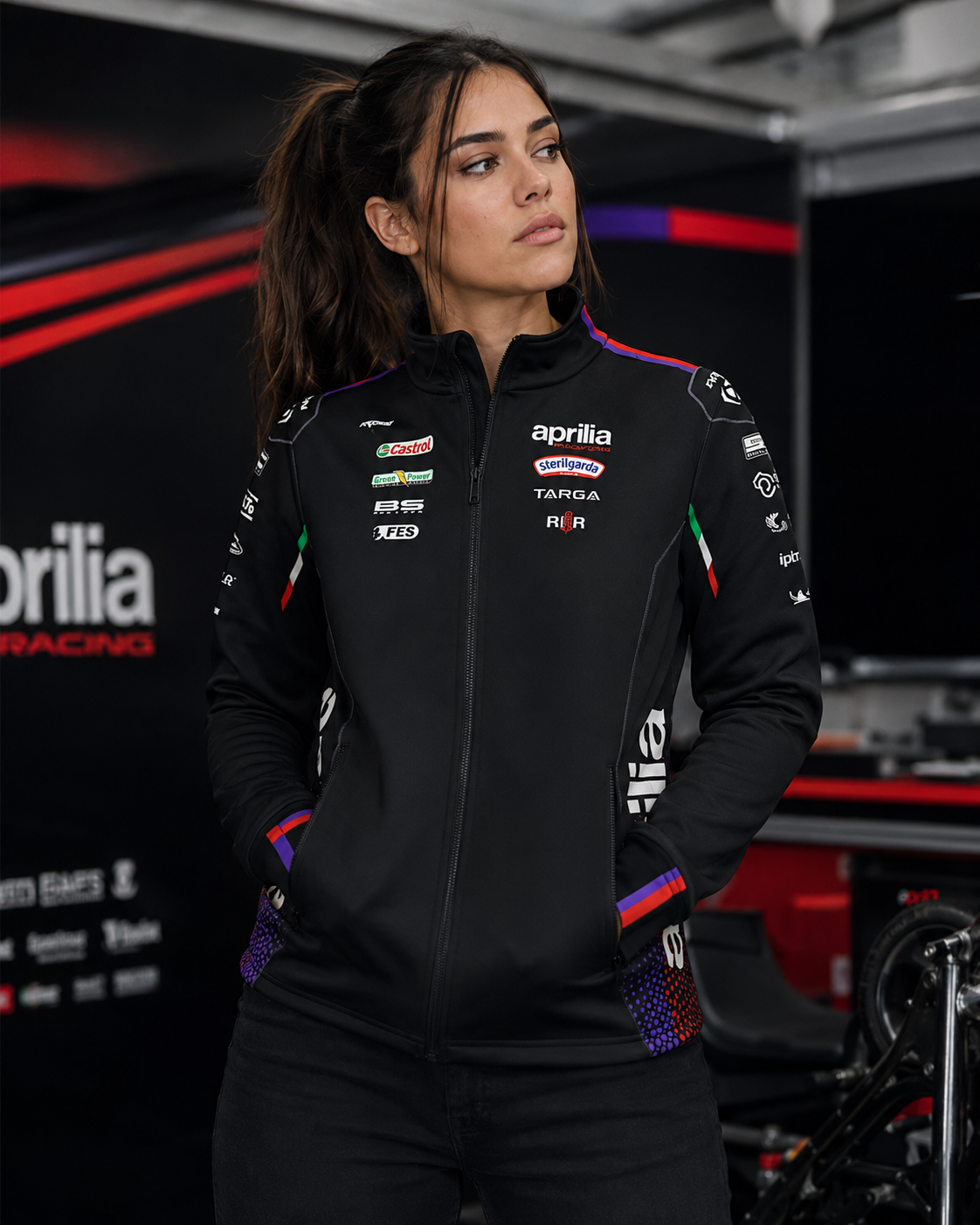 Aprilia Racing Team zip-sweatjacke replica 2026 voor heren IXON 