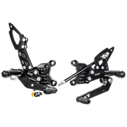 Voetsteun set Race met QS Bonamici Racing Aprilia RSV4/Factory/R/RR/RF (09-16) A004R 