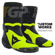 Dainese Axial 2 Racing- en straatmotorlaarzen | Heren | Zwart / Fluorgeel | Custom Works 