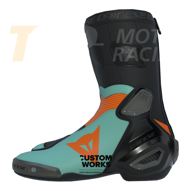 Dainese Axial 2 Racing- en straatmotorschoenen | Heren | Fluorot / Zwart | Custom Works 