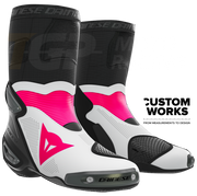 Dainese Axial 2 Air racing- en straatmotorlaarzen | Heren | Fuxia / Wit | Custom Works 