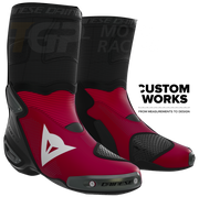 Dainese Axial 2 Air Racing- en straatmotorlaarzen Nicolò Bulega Replica 2026 | Heren | Dainese rood / wit | Custom Works 