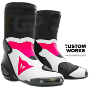 Dainese Axial 2 Racing- en straatmotorlaarzen | Heren | Fuxia / Wit | Custom Works 