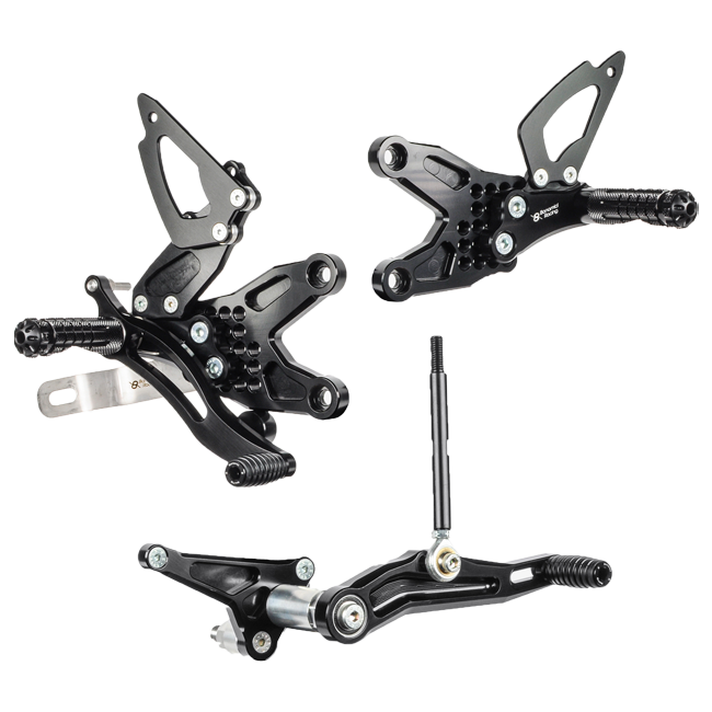 Voetsteunset Bonamici Racing BMW S1000RR en HP4 K46 (09-14) B001/R 