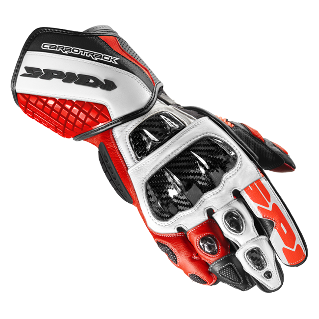 Spidi Carbo Track Evo Racing Motorfiets Leerhandschoenen | Heren | Rood | A203014 