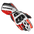 Spidi Carbo Track Evo Racing Motorfiets Leerhandschoenen | Heren | Rood | A203014 