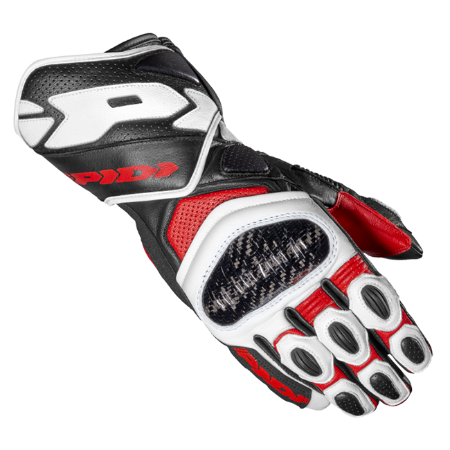 Spidi Carbo 7 Racing Motorfiets Lederen Handschoenen | Heren | Rood | A210014 