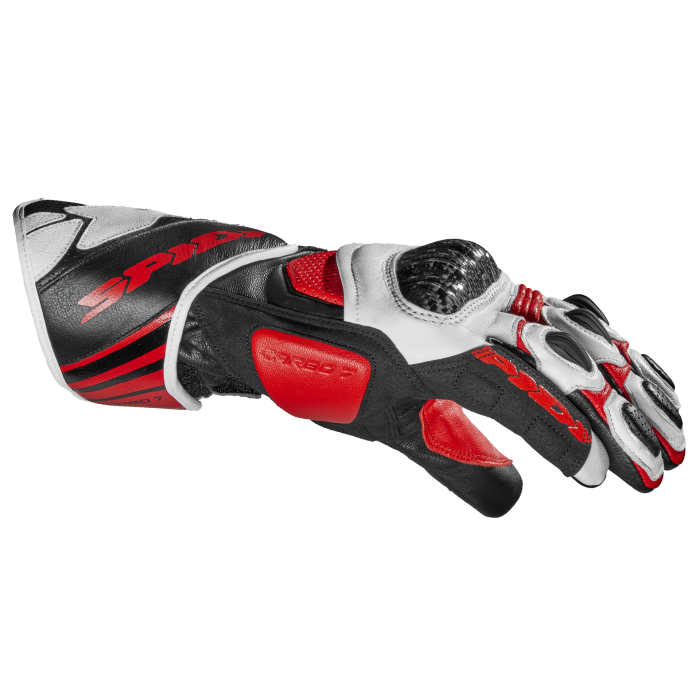 Spidi Carbo 7 Racing Motorfiets Lederen Handschoenen | Heren | Rood | A210014 
