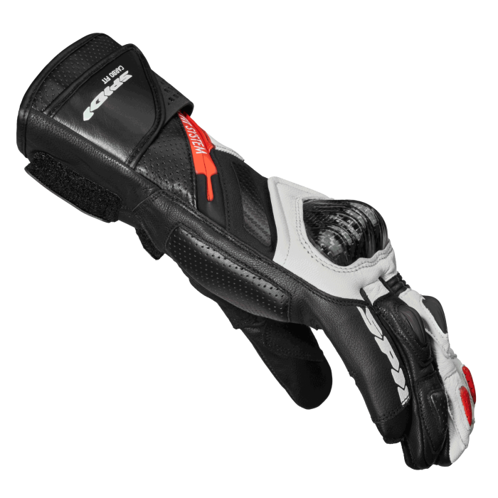 Spidi Carbo Fit Racing Motorfiets Lederen Handschoenen | Heren | Rood | A226014 