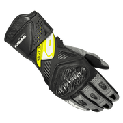 Spidi Carbo Fit Racing Motorfiets Lederen Handschoenen | Heren | Zwart/Fluo Geel | A226394 