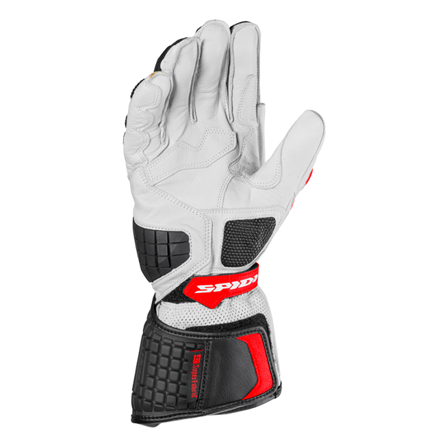 Spidi Carbo Kangaroo Racing Motorhandschoenen | Heren | Zwart-Rood | A216021 