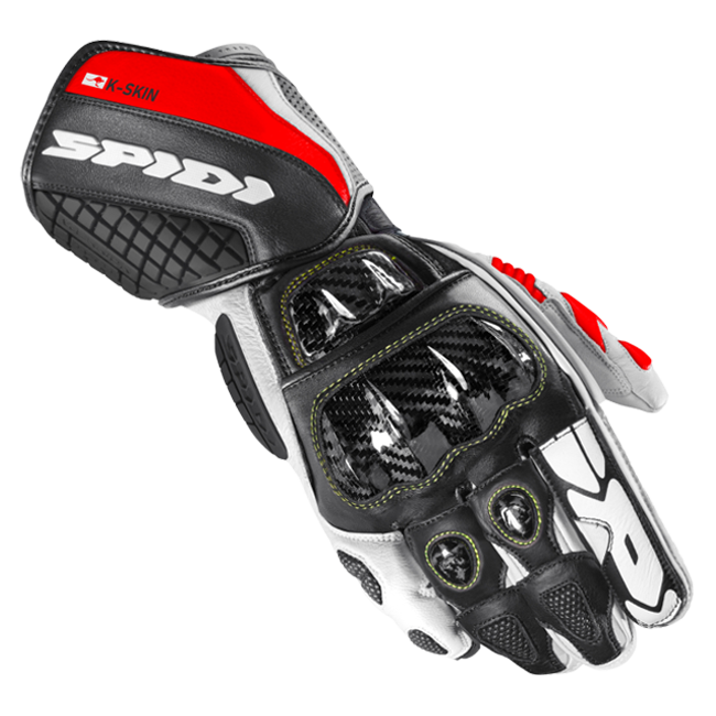 Spidi Carbo Kangaroo Racing Motorhandschoenen | Heren | Zwart-Rood | A216021 